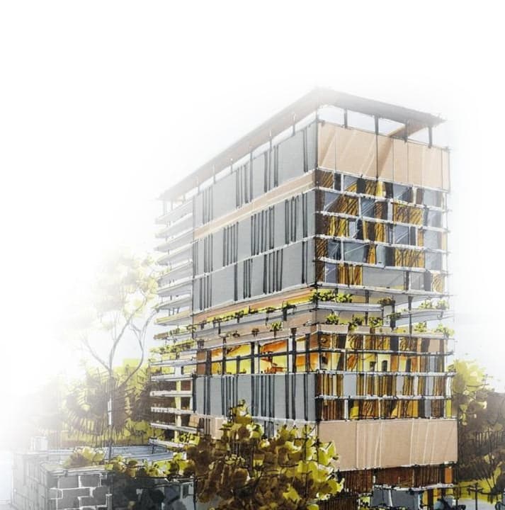 Amenities architecture illustration